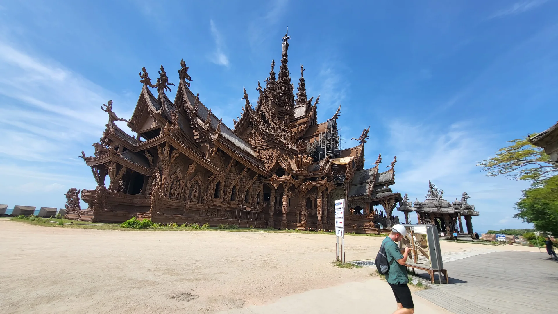 The ornate wooden Sanctuary of Truth in Pattaya